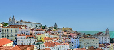 Stad Lissabon in Portugal